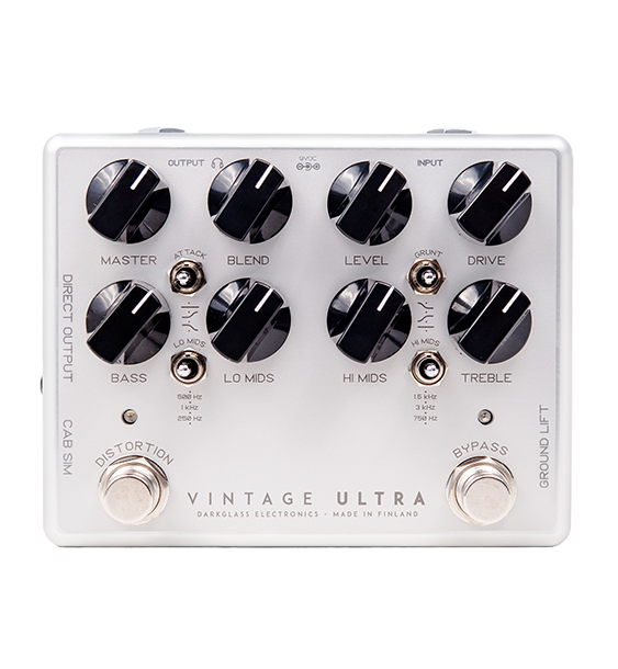 Used Darkglass Vintage Ultra V2 Bass Boost Overdrive Guitar Pedal W/AUX