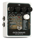 Electro-Harmonix Bass 9 Bass Machine pedal, white enclosure, angled front view