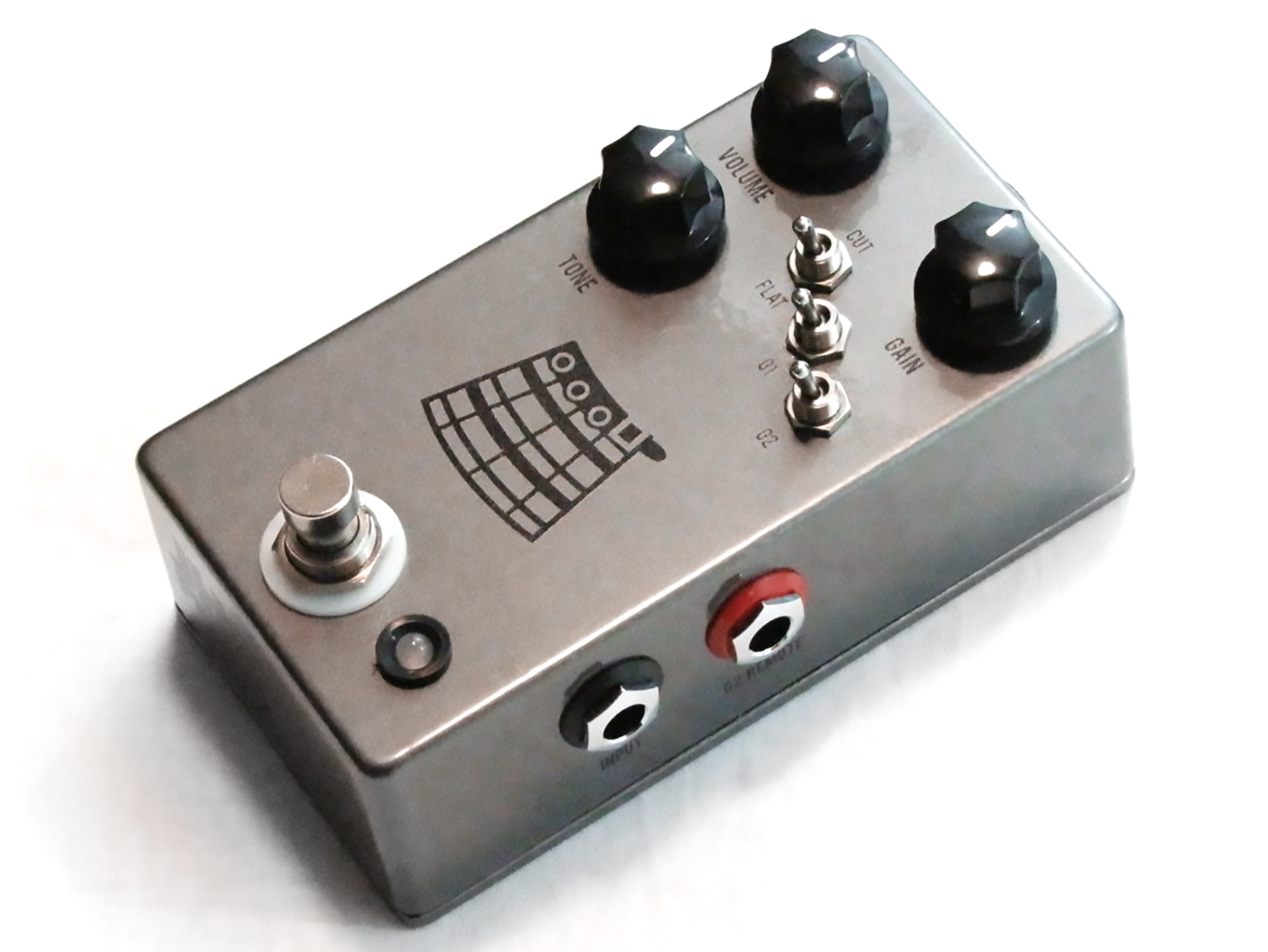JHS The Kilt V2 overdrive distortion pedal — side view showing Red Remote jack