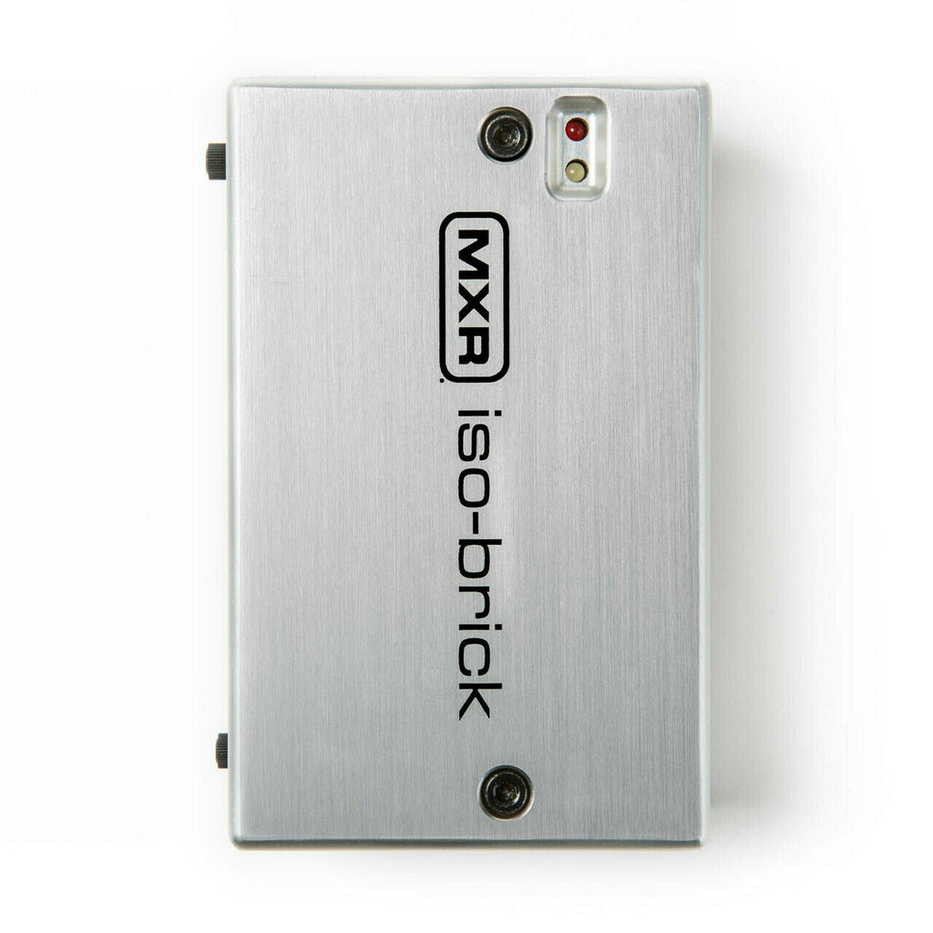 MXR M238 Iso-Brick power supply — silver brushed aluminum housing