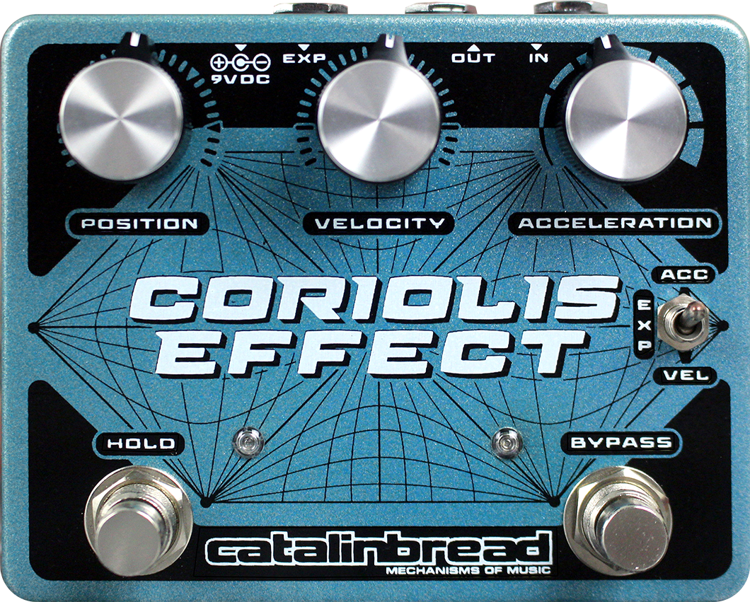 Catalinbread Coriolis Effect pedal - blue enclosure with cosmic graphic