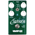 Wampler Euphoria Overdrive pedal — green sparkle enclosure, top view with Tone/Volume/Gain/Bass knobs