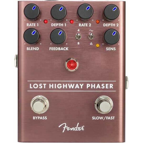 Fender Lost Highway Phaser pedal — rate, depth and blend controls