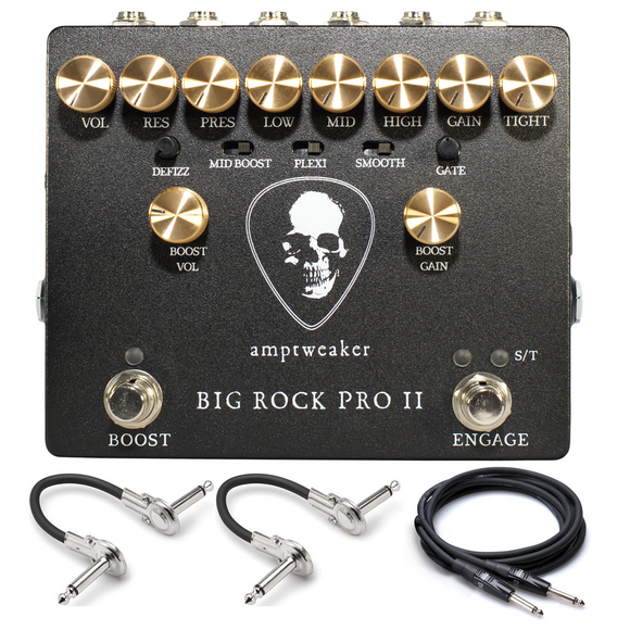 New Amptweaker Big Rock Pro II Distortion Preamp Guitar Effects Pedal