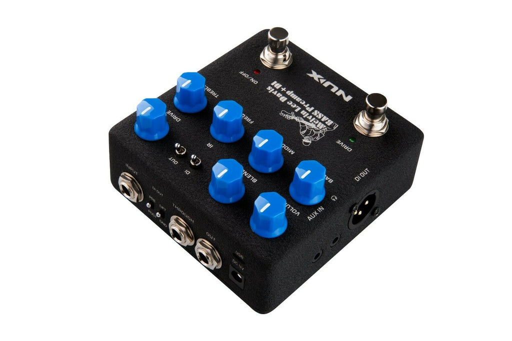 NUX NBP-5 bass preamp DI pedal — control knobs detail