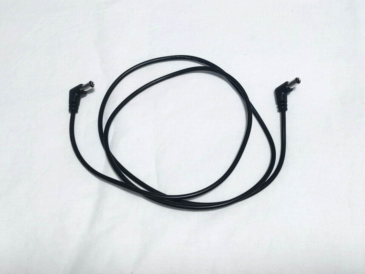 One Control DC-100-LL 100cm black DC power cable 3-pack with angled plugs