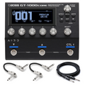 Boss GT-1000CORE black guitar multi-effects processor with instrument and patch cables