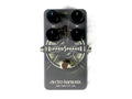 Electro-Harmonix Ripped Speaker fuzz pedal — gray enclosure, top view with knobs
