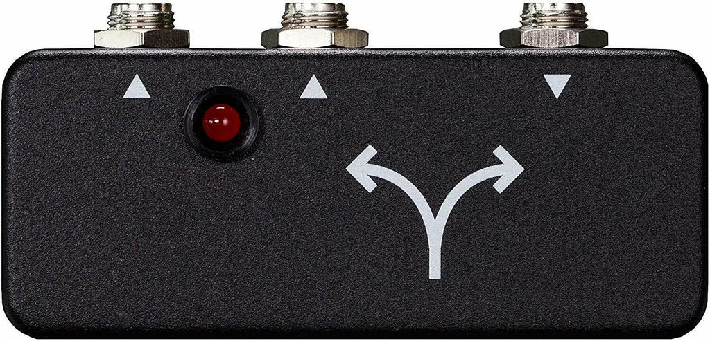 JHS Buffered Splitter Micro pedal — top view with jacks labeled