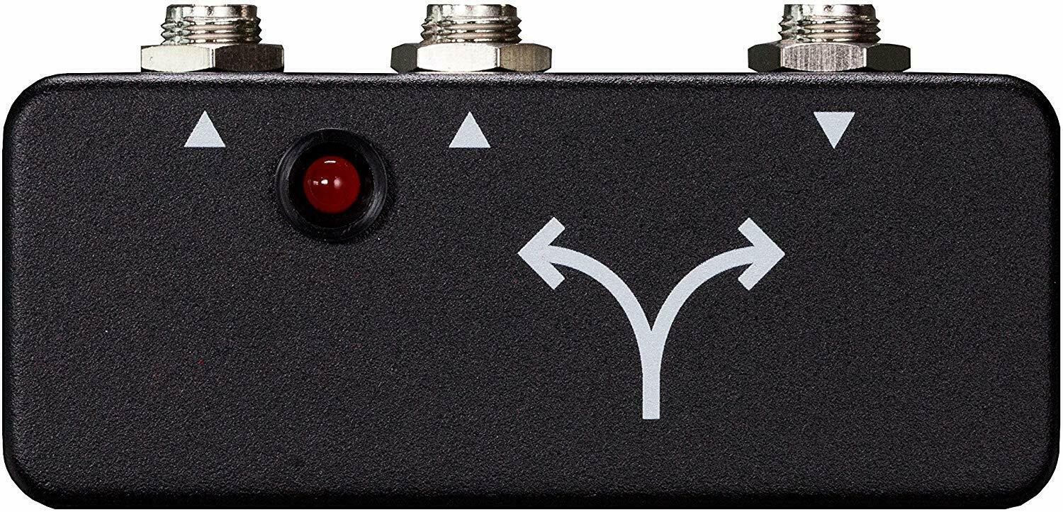 JHS Buffered Splitter Micro pedal — top view with jacks labeled