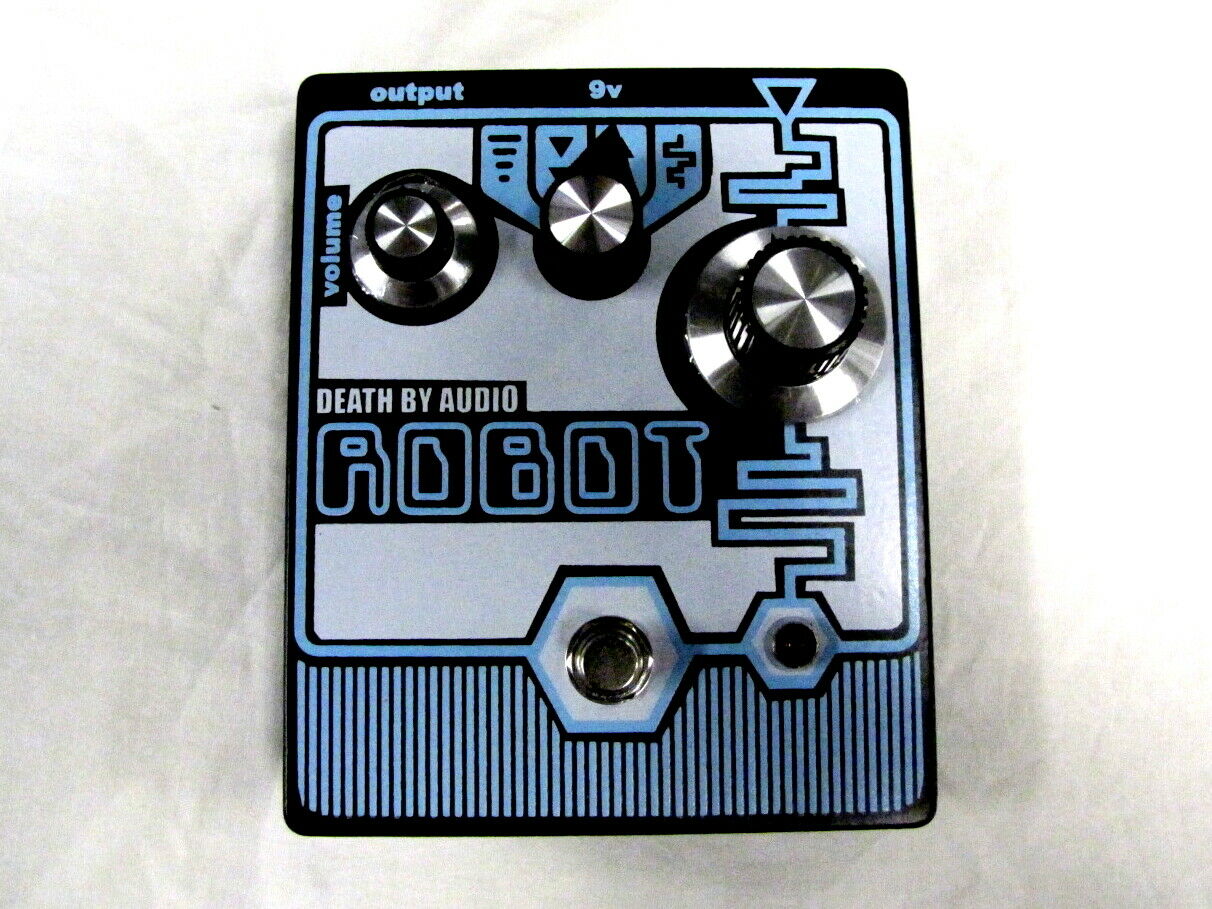 Death By Audio Robot 8-bit pitch pedal — white enclosure, main photo