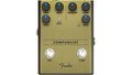 Fender Compugilist compressor/distortion pedal — with included patch and instrument cables