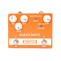 Tone City Flexo Drive orange overdrive boost pedal, Tone Drive Volume Boost knobs, OD and Boost footswitches