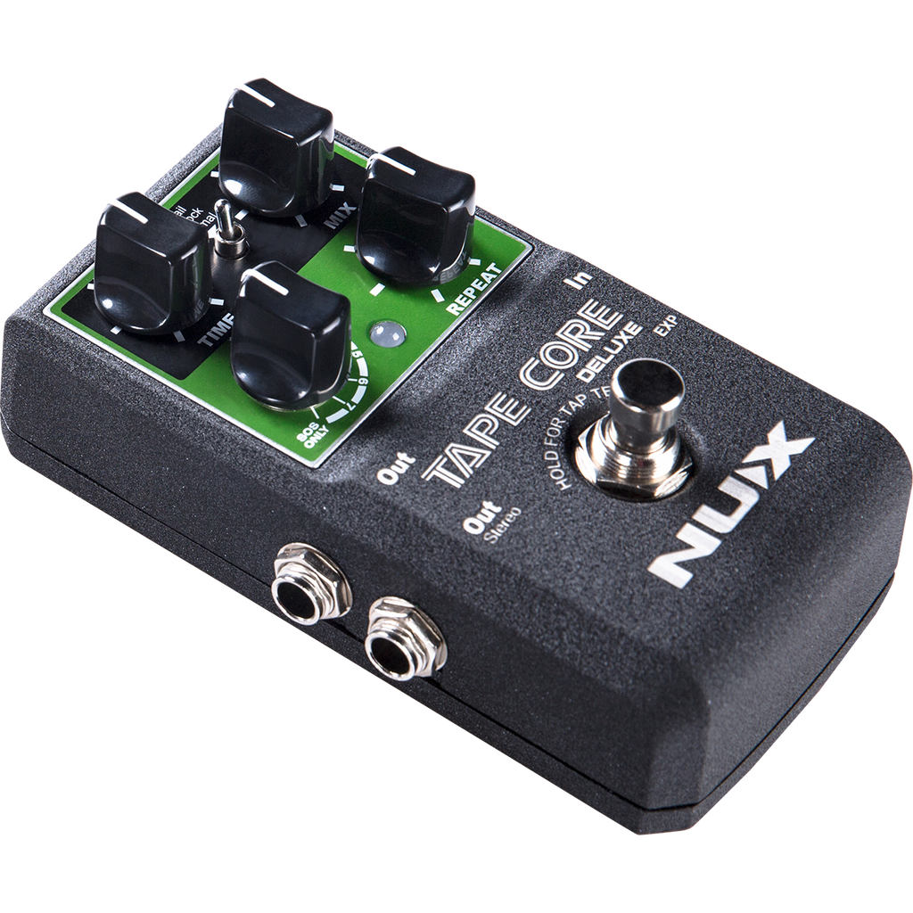 NUX Tape Core Deluxe tape delay pedal - angled view