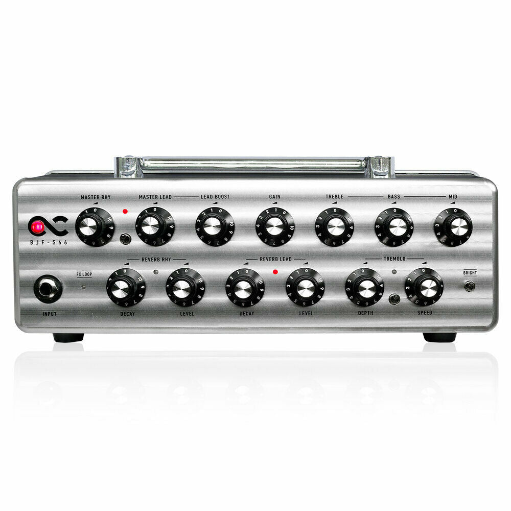 One Control BJF-S66 100W guitar amp head — silver front panel controls
