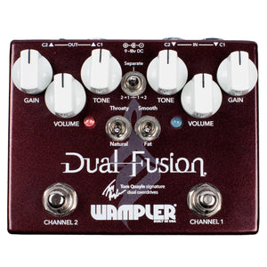 New Wampler Tom Quayle Signature Dual Fusion Overdrive Guitar Effects Pedal