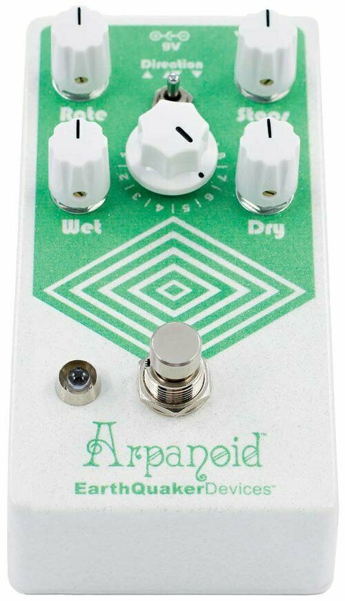 EarthQuaker Arpanoid V2 arpeggiator pedal — footswitch detail
