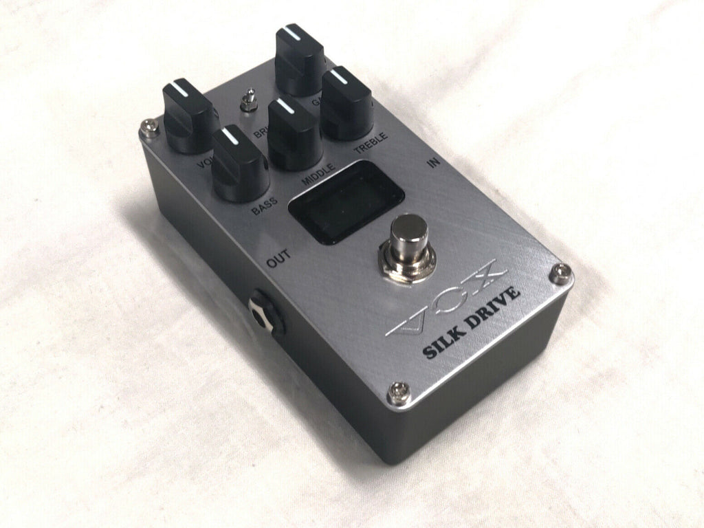 Vox Valvenergy Silk Drive overdrive pedal — angled control view