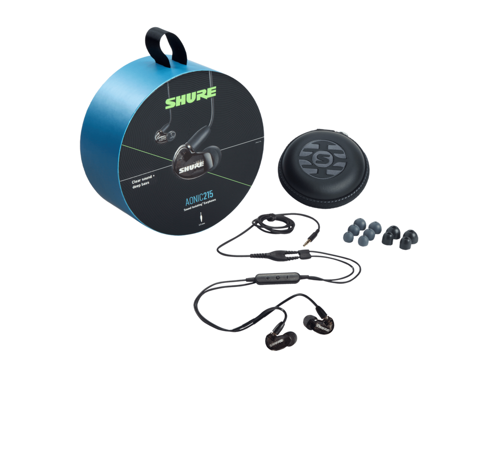 Shure AONIC 215 black sound isolating wired earphones