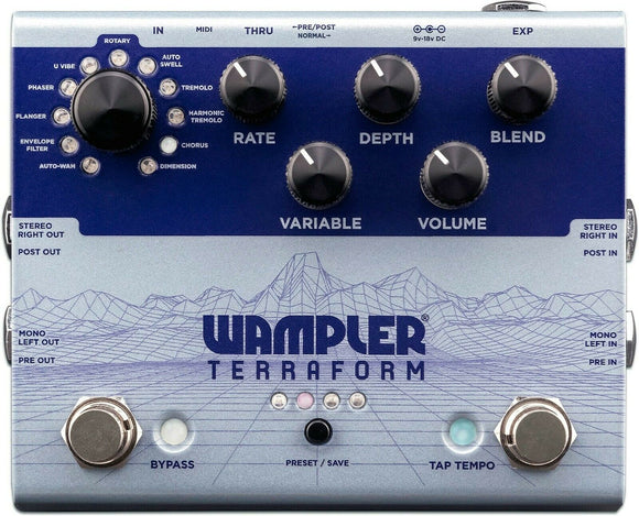 New Wampler Terraform Multi-Modulation Guitar Effects Pedal