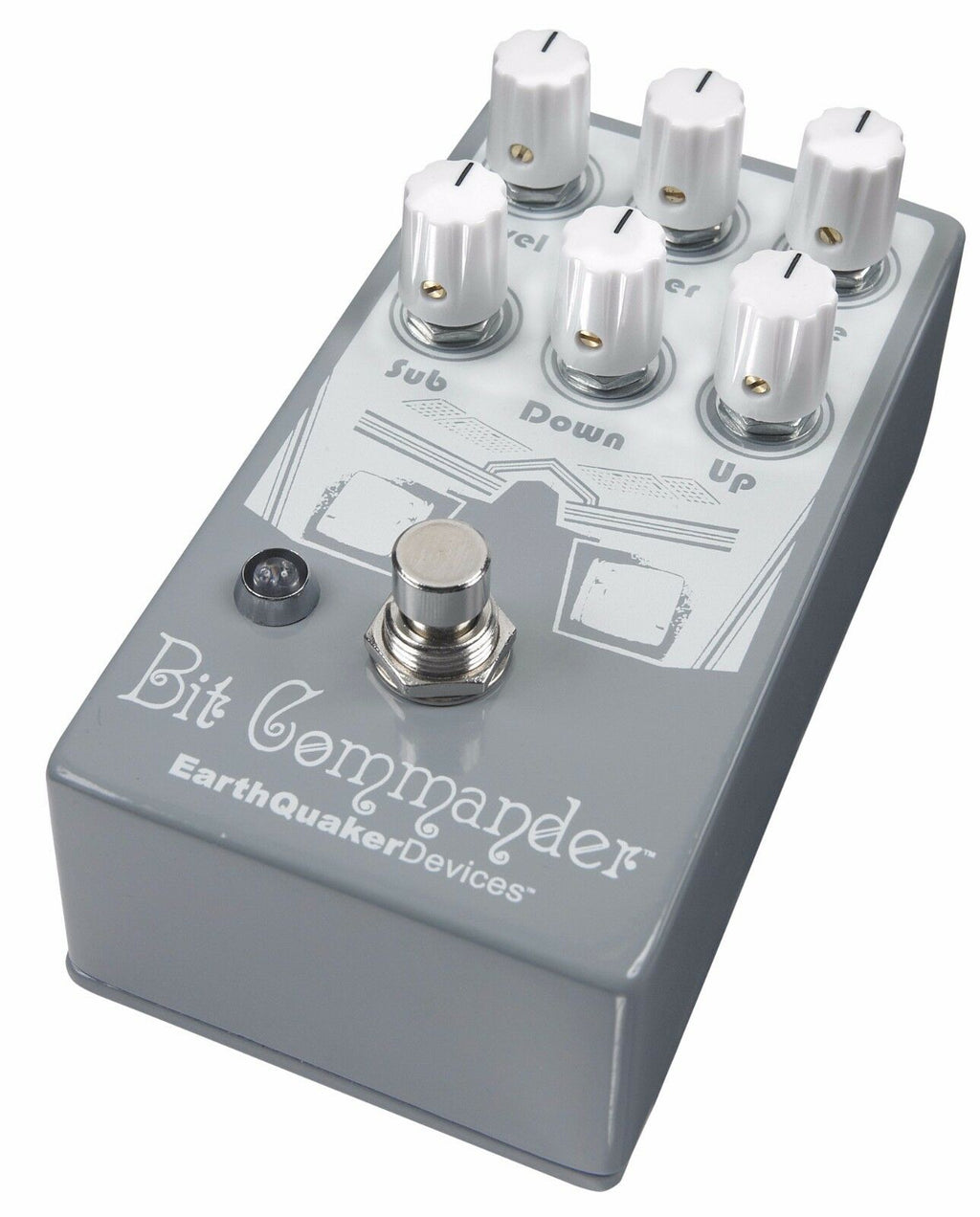 EarthQuaker Bit Commander V2 synth pedal — angled control view