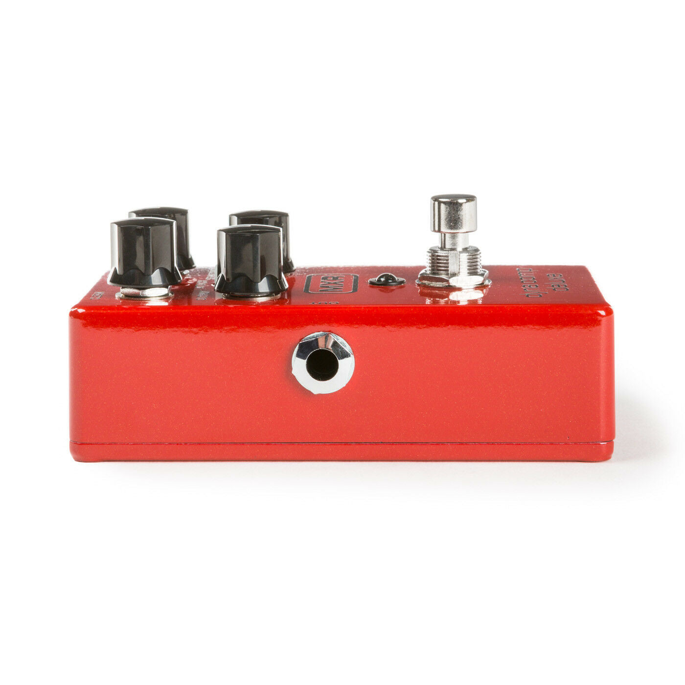 MXR M228 Dyna Comp Deluxe compressor pedal — red, control knobs detail