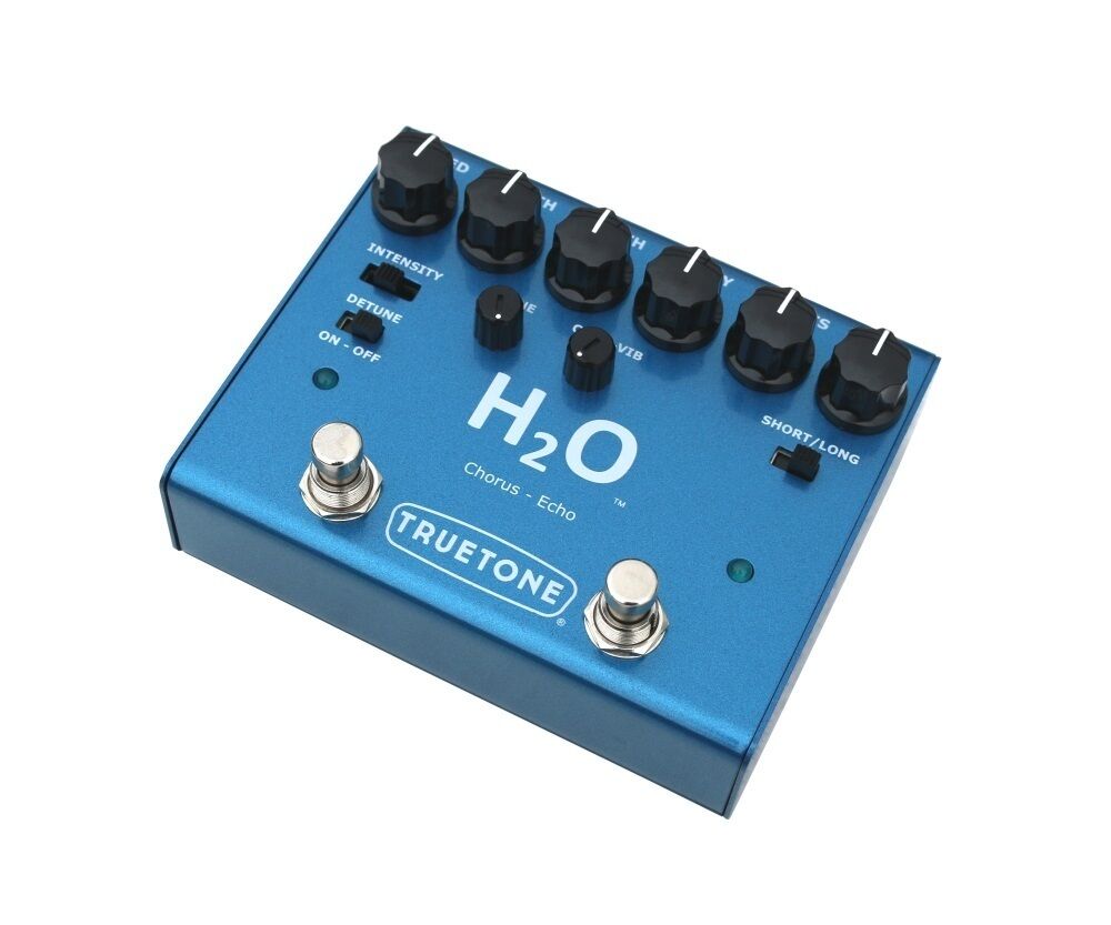 Truetone V3 H2O chorus echo guitar pedal top view