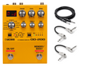 Boss OD-200 Hybrid Drive overdrive distortion pedal — orange, with cables