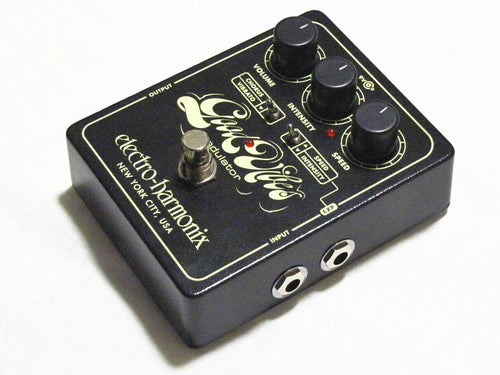 Electro-Harmonix Good Vibes analog modulator pedal — side angle view