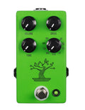 JHS Bonsai green 9-way Screamer overdrive pedal with Volume, Drive, Tone, and mode rotary knobs