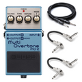 Boss MO-2 Multi Overtone MDP guitar pedal — blue enclosure with cables included