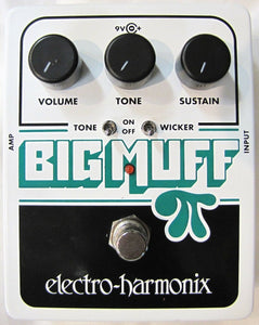 Used Electro-Harmonix EHX Big Muff Pi w/ Tone Wicker Guitar Effects Pedal