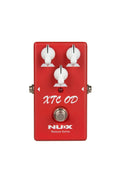 NUX XTC OD overdrive guitar pedal — red enclosure, front view