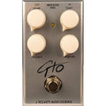 J Rockett GTO overdrive guitar pedal, silver, Level Gain Accent Warmth knobs