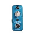 Mooer Pitch Box pitch shifter pedal — blue enclosure, front view with pitch knob and mode switch