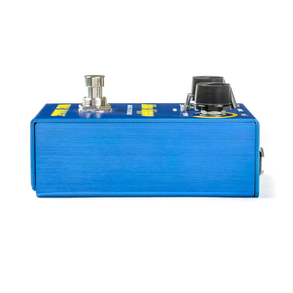 Way Huge Blue Hippo chorus pedal showing footswitch and LED