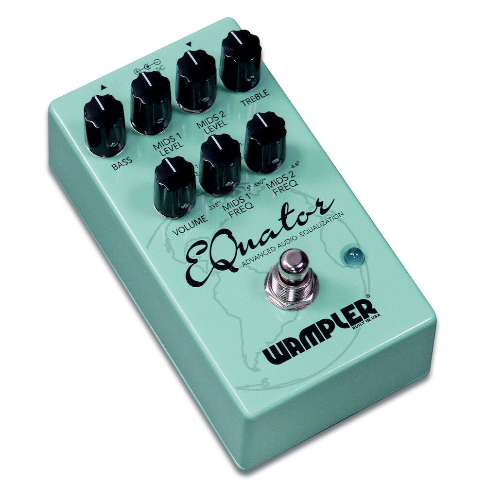 Wampler EQuator EQ pedal — semi-parametric mid frequency controls detail