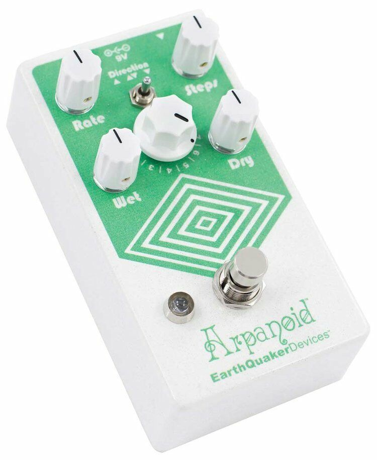 EarthQuaker Arpanoid V2 arpeggiator pedal — angled view
