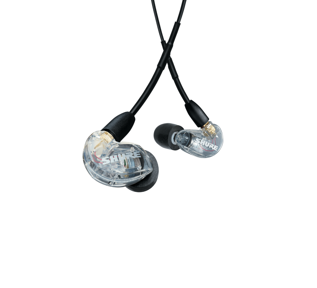 Shure AONIC 215 clear earphones fit kit and carrying case