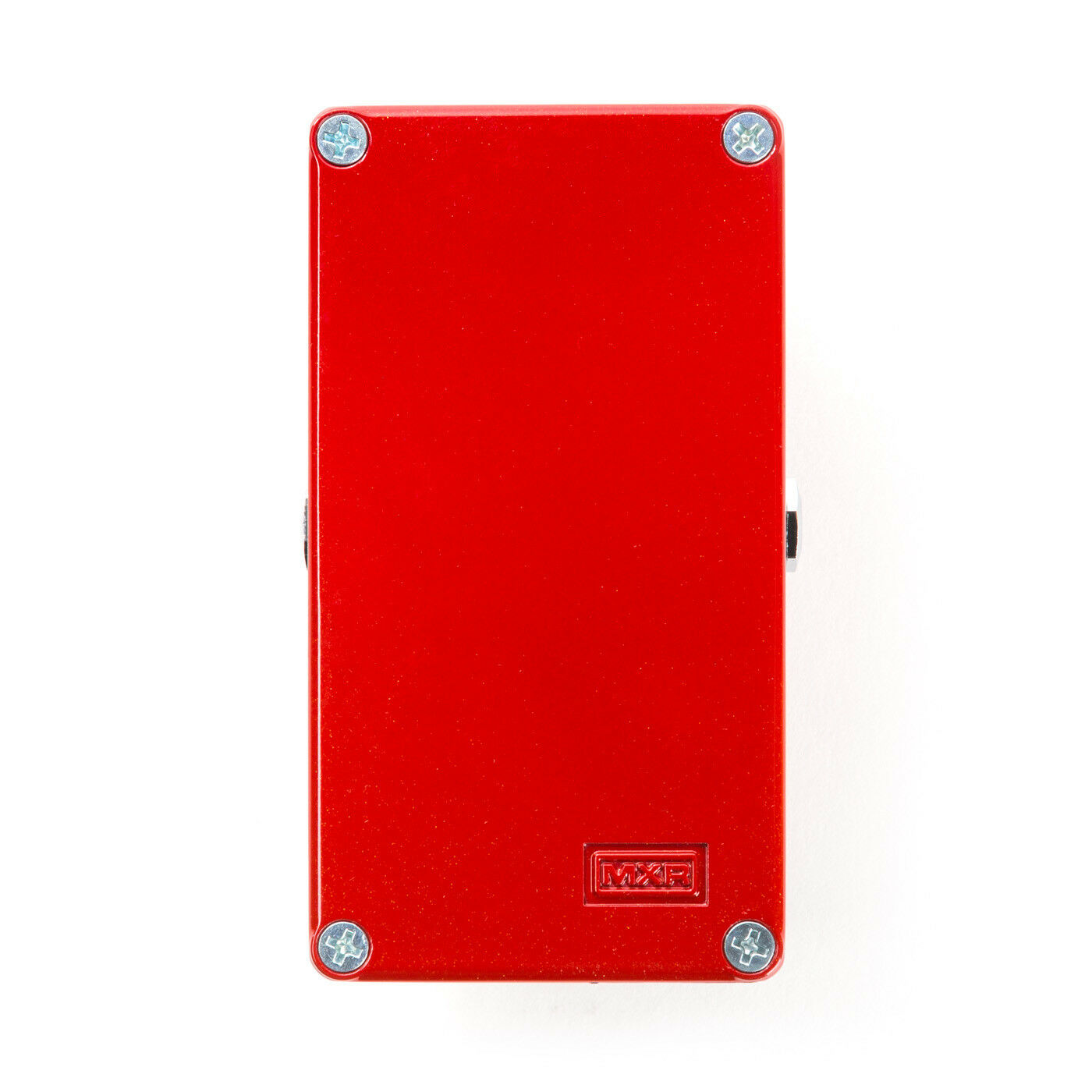 MXR M228 Dyna Comp Deluxe compressor pedal — red, angled view