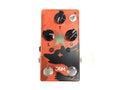 JAM Pedals Red Muck MK.II fuzz pedal — hand-painted red-orange enclosure with bear artwork