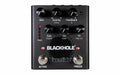 Eventide Blackhole black reverb guitar pedal, top view with controls