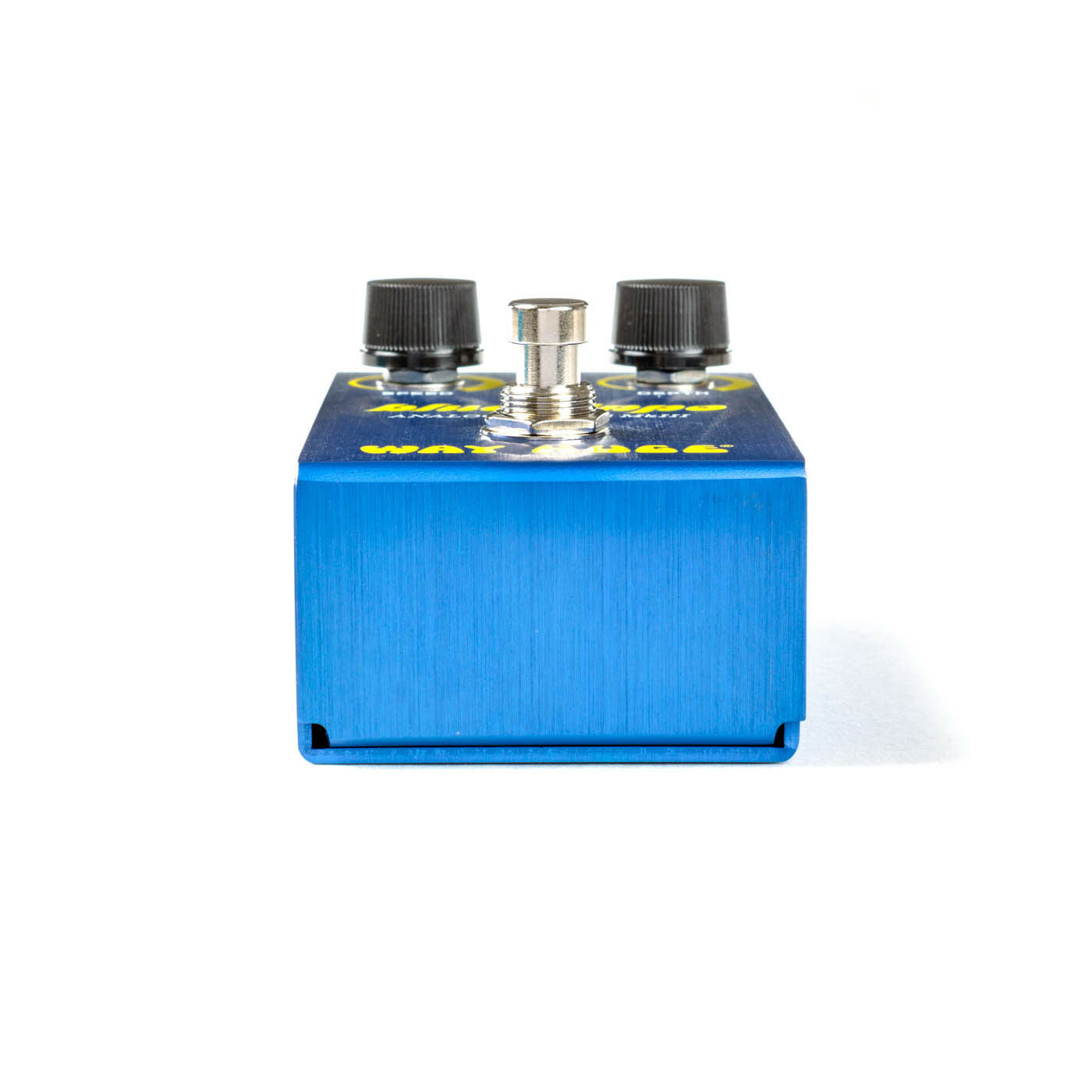 Way Huge Smalls Blue Hippo blue mini chorus pedal angled view