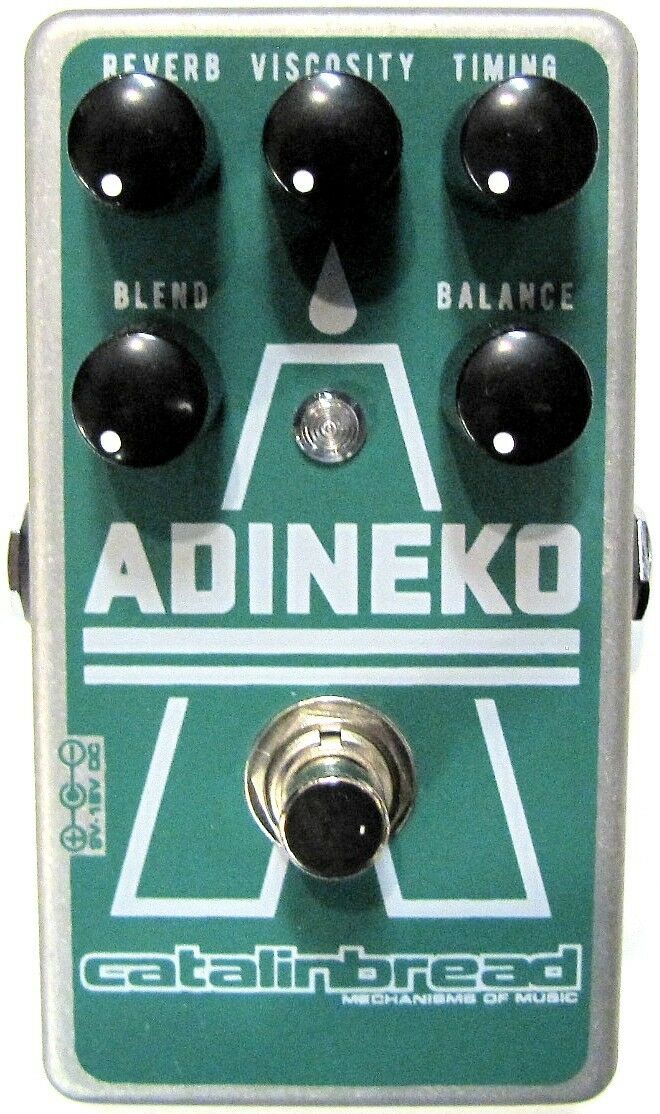 Catalinbread Adineko oil can delay pedal - green and silver aged enclosure