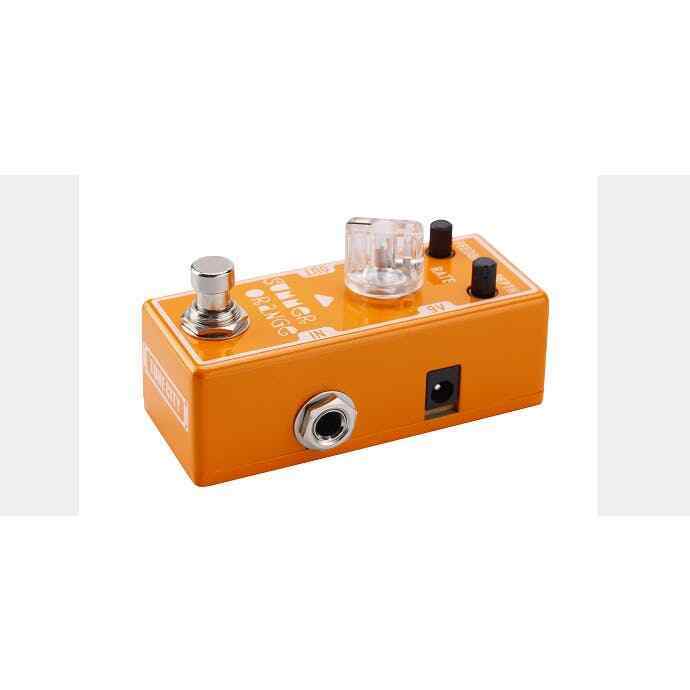 Tone City T12 Summer Orange Phaser pedal — angled view