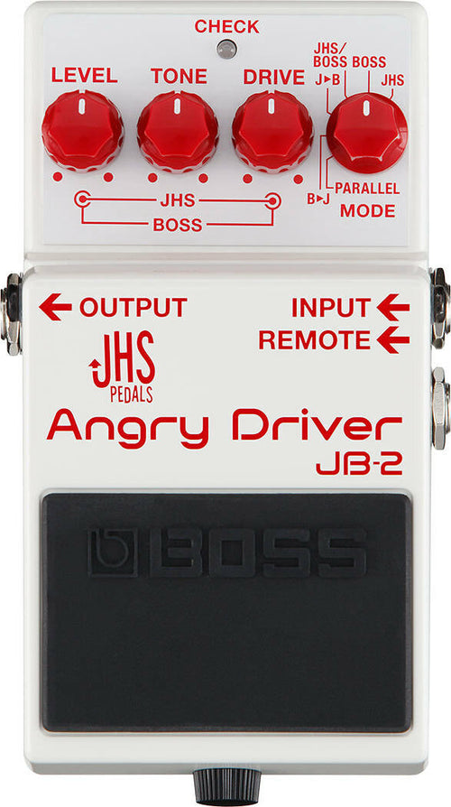 Boss JB-2 Angry Driver pedal top controls view