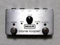 MXR M303 Clone Looper pedal — silver enclosure front view