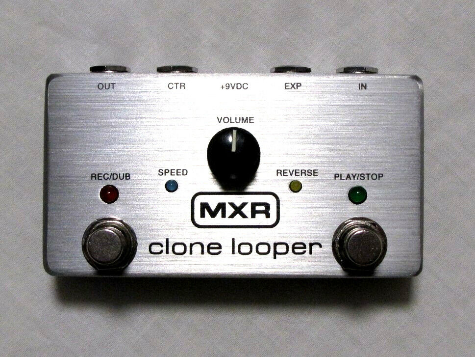 MXR M303 Clone Looper pedal — silver enclosure front view