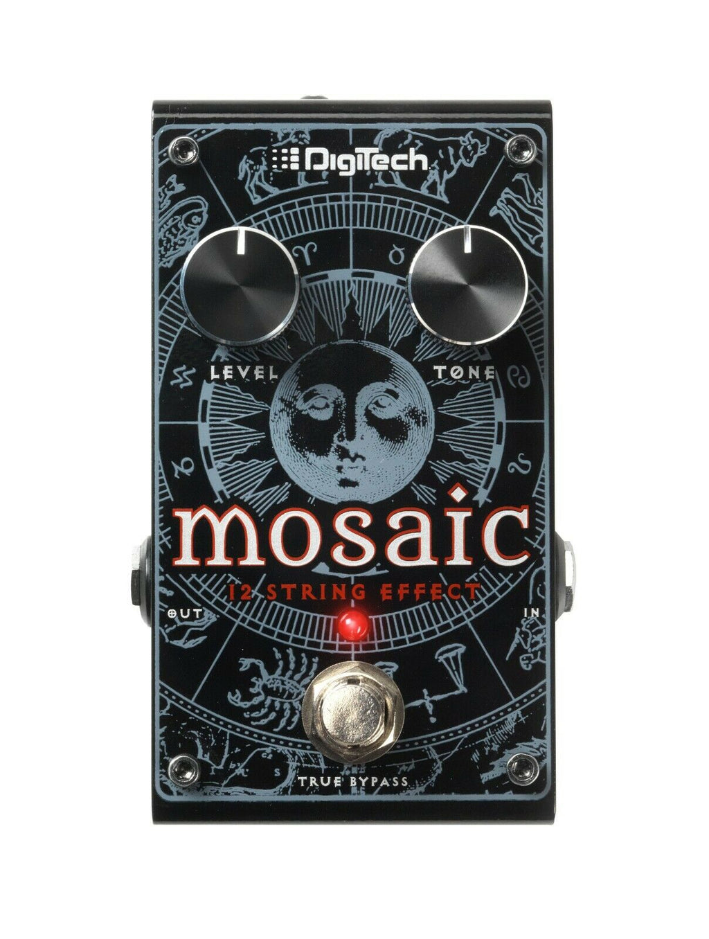 DigiTech Mosaic 12-string pitch shifter pedal — black front panel view