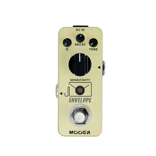 Mooer Envelope auto wah pedal - yellow micro enclosure, Q, Decay and Tone knobs